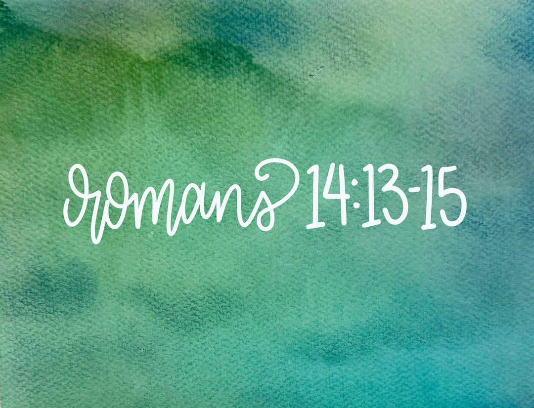 Don't Trip Someone Up Over Something This Small—Romans 14:13-15