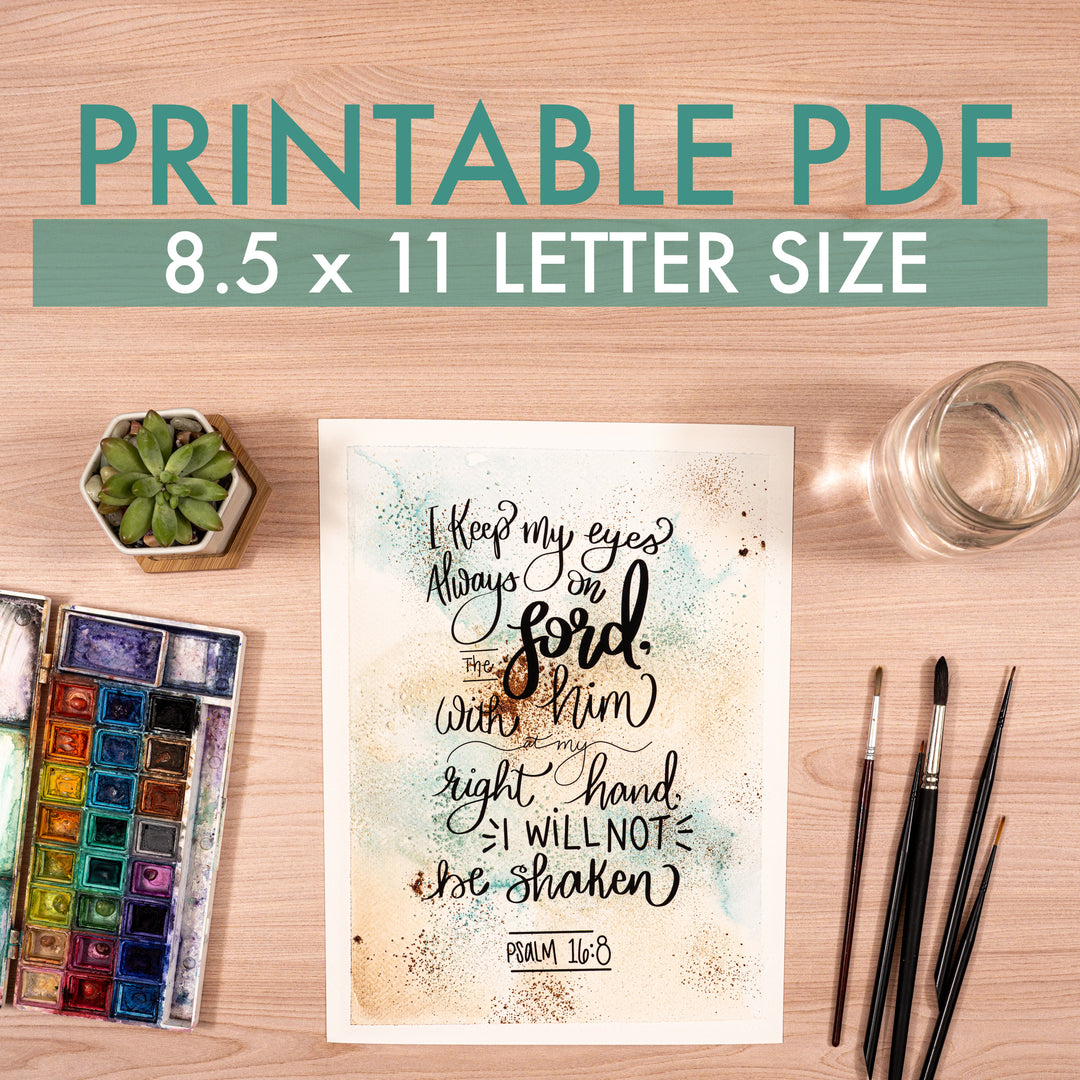 Psalm 16:8 Artwork
